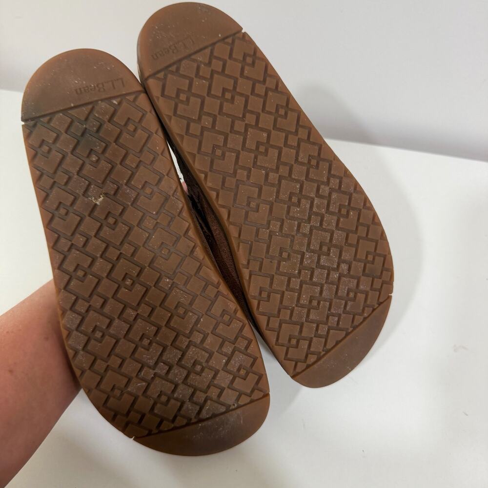 LL Bean Leather Clog Mule Womens Size 7 Medium Brown Slip On Go Anywhere Suede - Picture 4 of 5